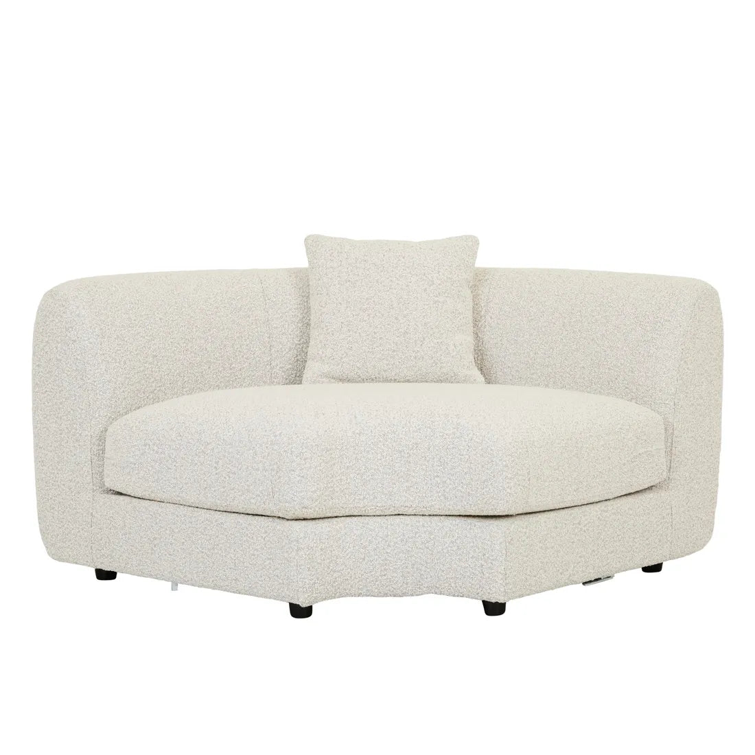 Madrid Curve Corner Sofa Grey Speckle