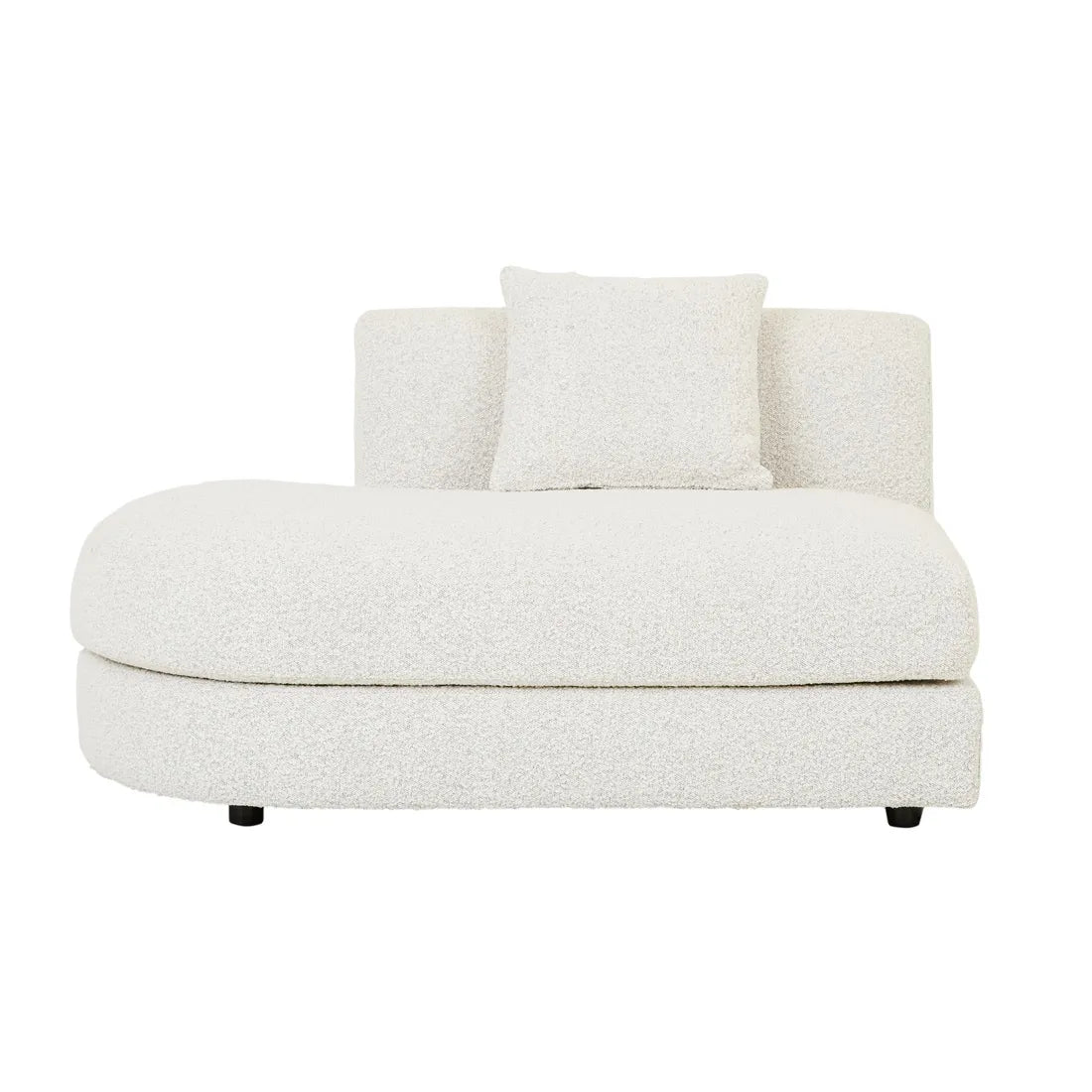 Madrid Curve Left Chaise Sofa Grey Speckle