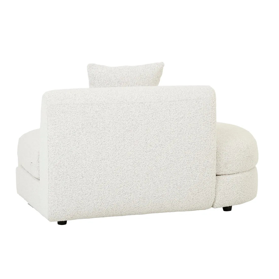 Madrid Curve Left Chaise Sofa Grey Speckle