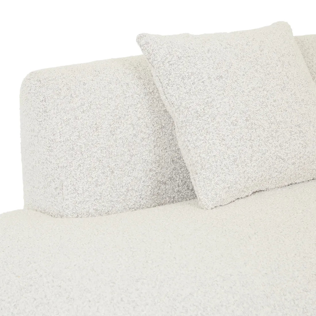 Madrid Curve Left Chaise Sofa Grey Speckle
