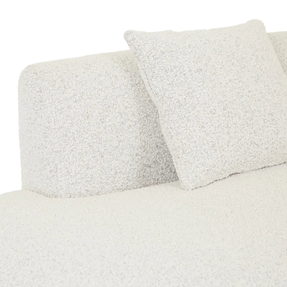 Madrid Curve Left Chaise Sofa Grey Speckle