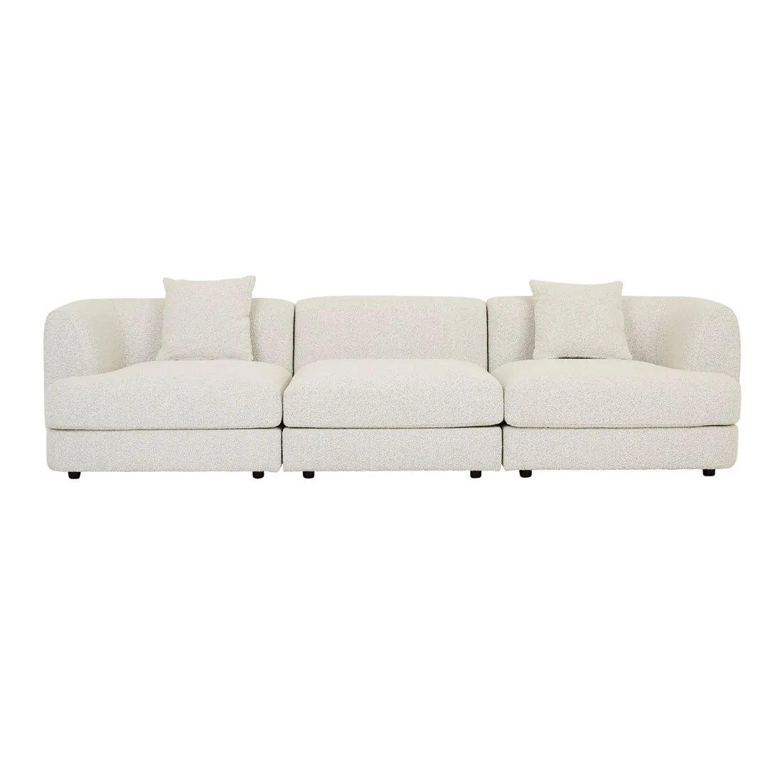Madrid Curve Right Arm Sofa Grey Speckle