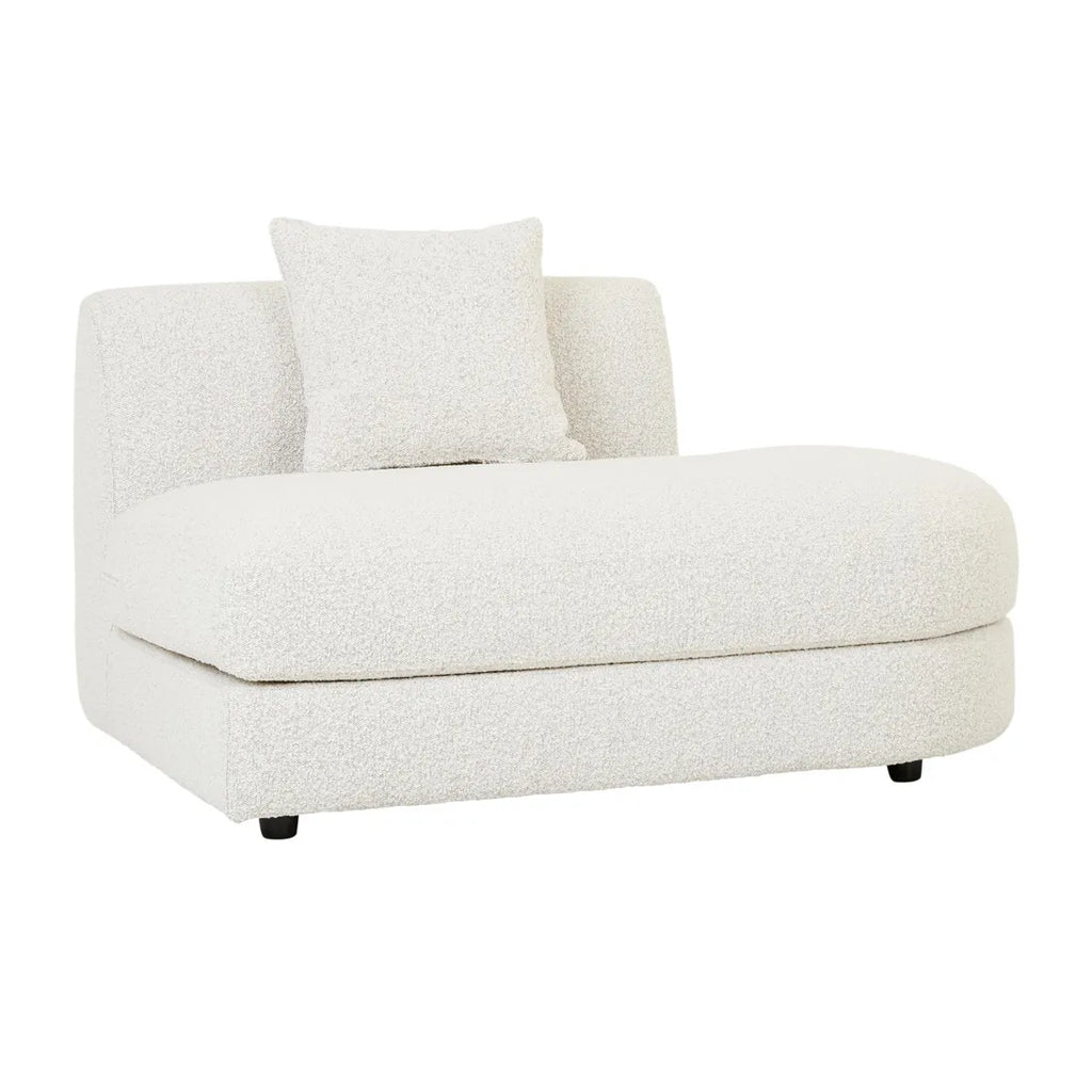 Madrid Curve Right Chaise Sofa Grey Speckle