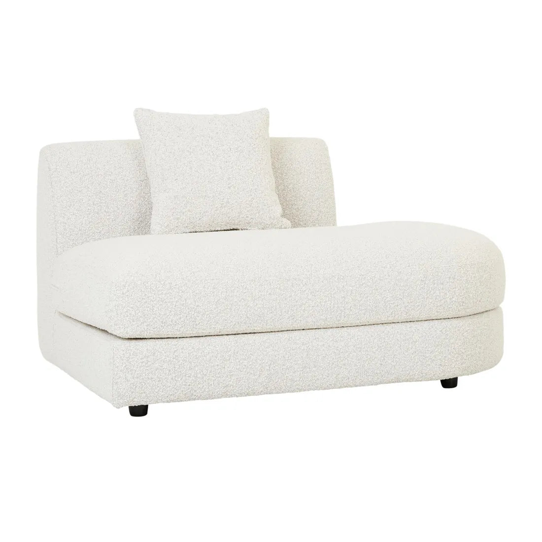 Madrid Curve Right Chaise Sofa Grey Speckle