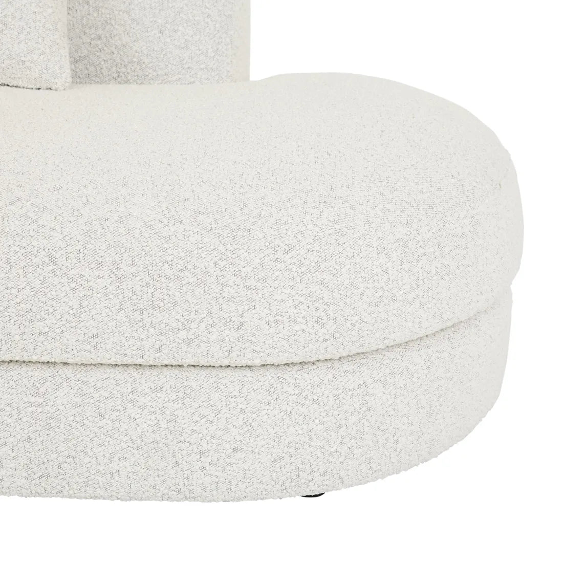 Madrid Curve Right Chaise Sofa Grey Speckle