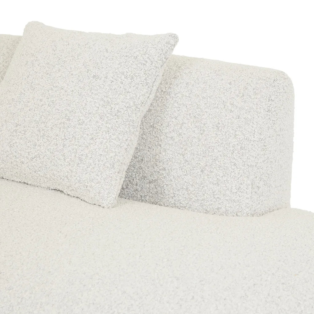 Madrid Curve Right Chaise Sofa Grey Speckle