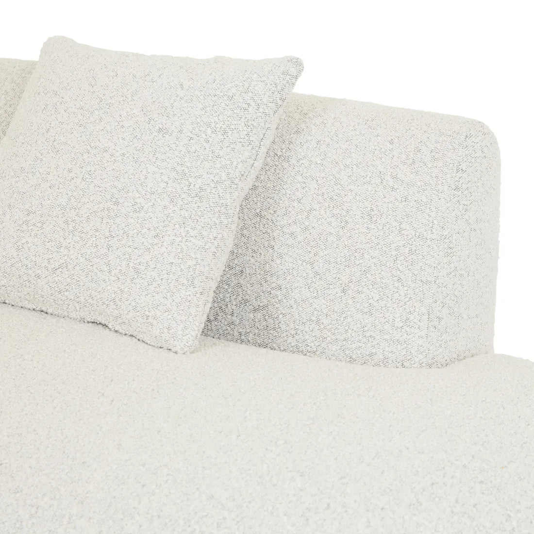 Madrid Curve Right Chaise Sofa Grey Speckle