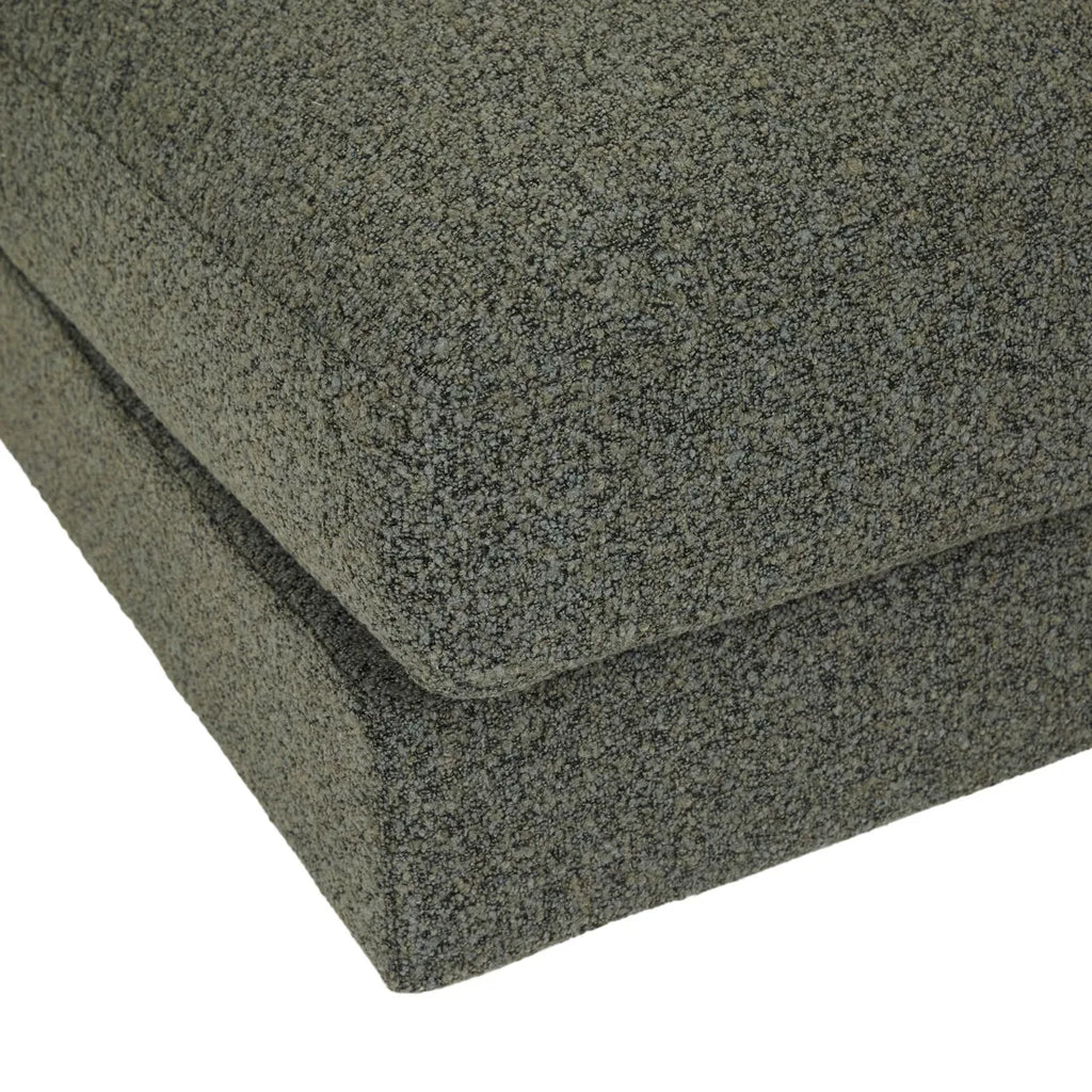 Madrid Curve Right Arm Sofa Green Boucle