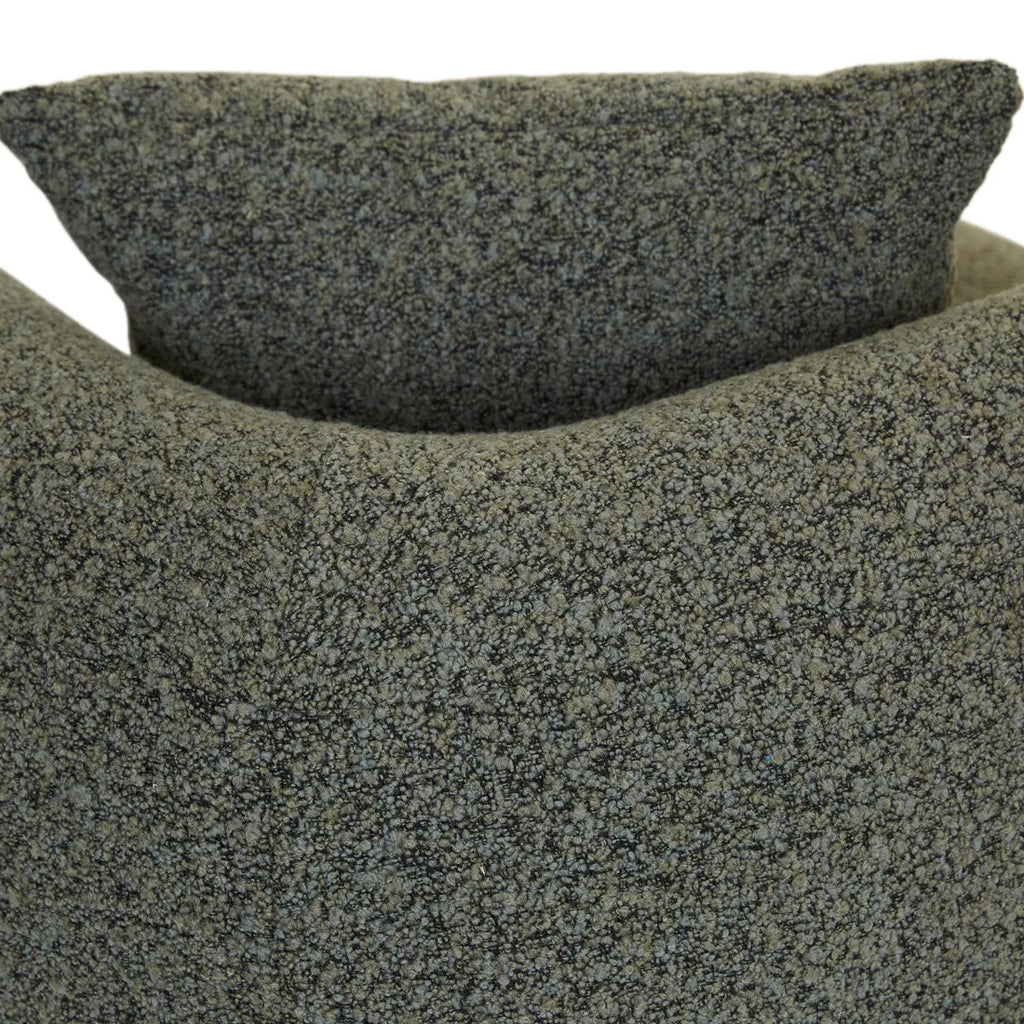 Madrid Curve Right Arm Sofa Green Boucle
