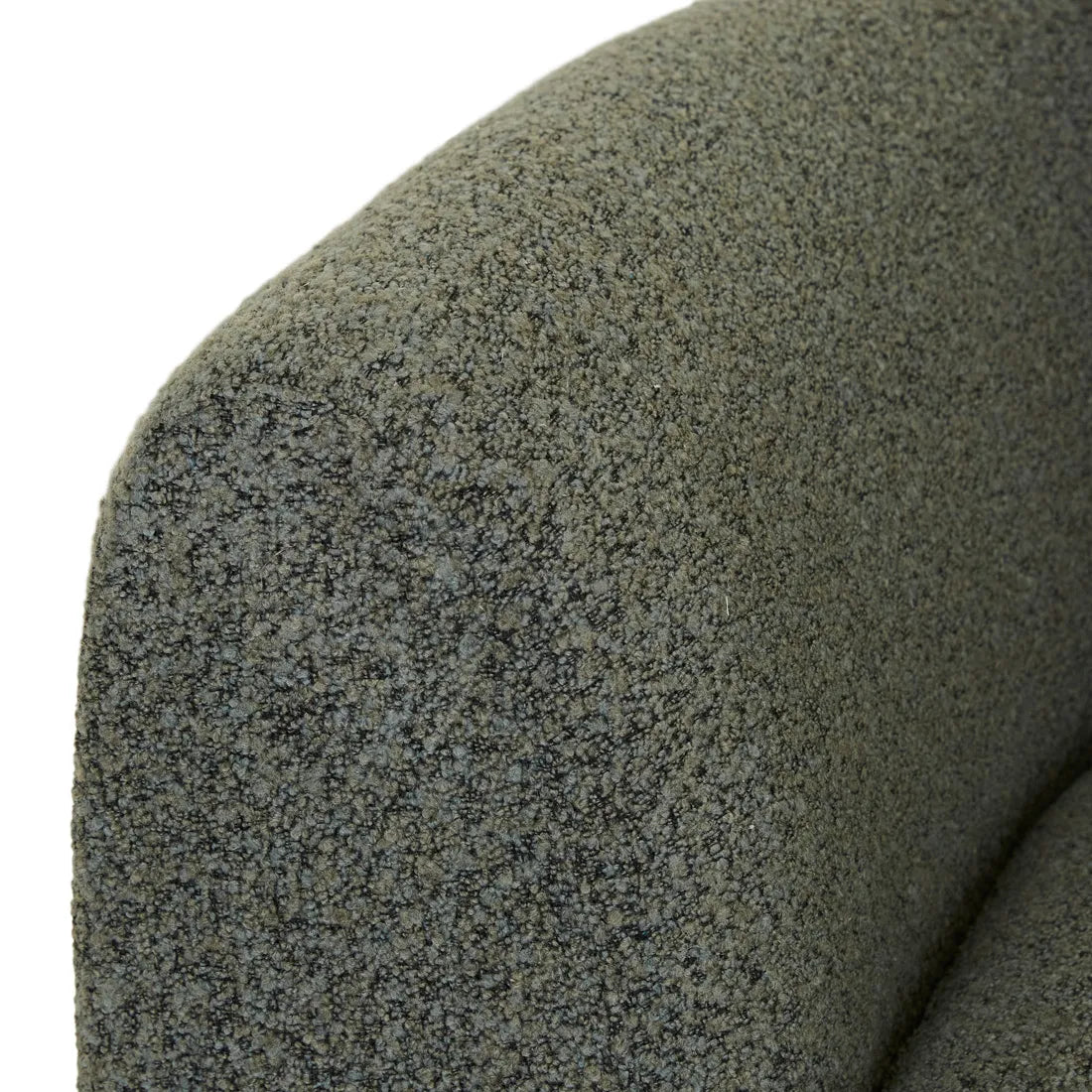 Madrid Curve Corner Sofa Green Boucle