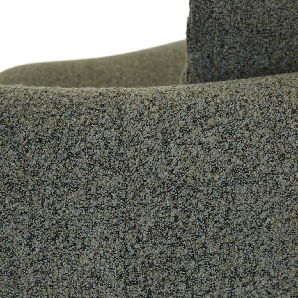 Madrid Curve Corner Sofa Green Boucle