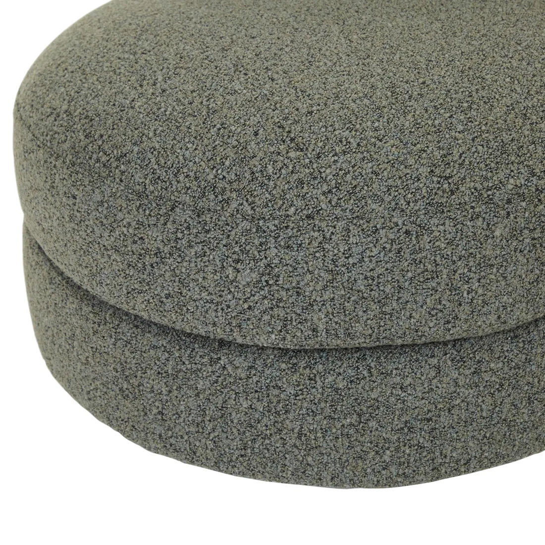 Madrid Curve Right Chaise Sofa Green Boucle