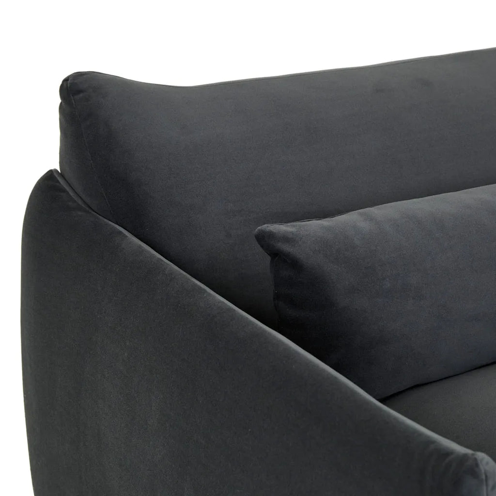 Sidney Peak Three Seater Sofa Nocturne Velvet