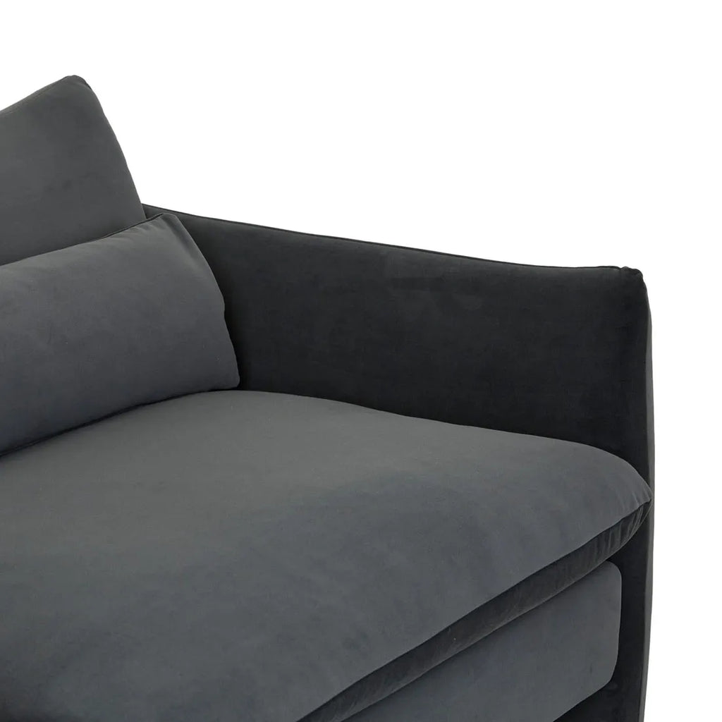 Sidney Peak Three Seater Sofa Nocturne Velvet