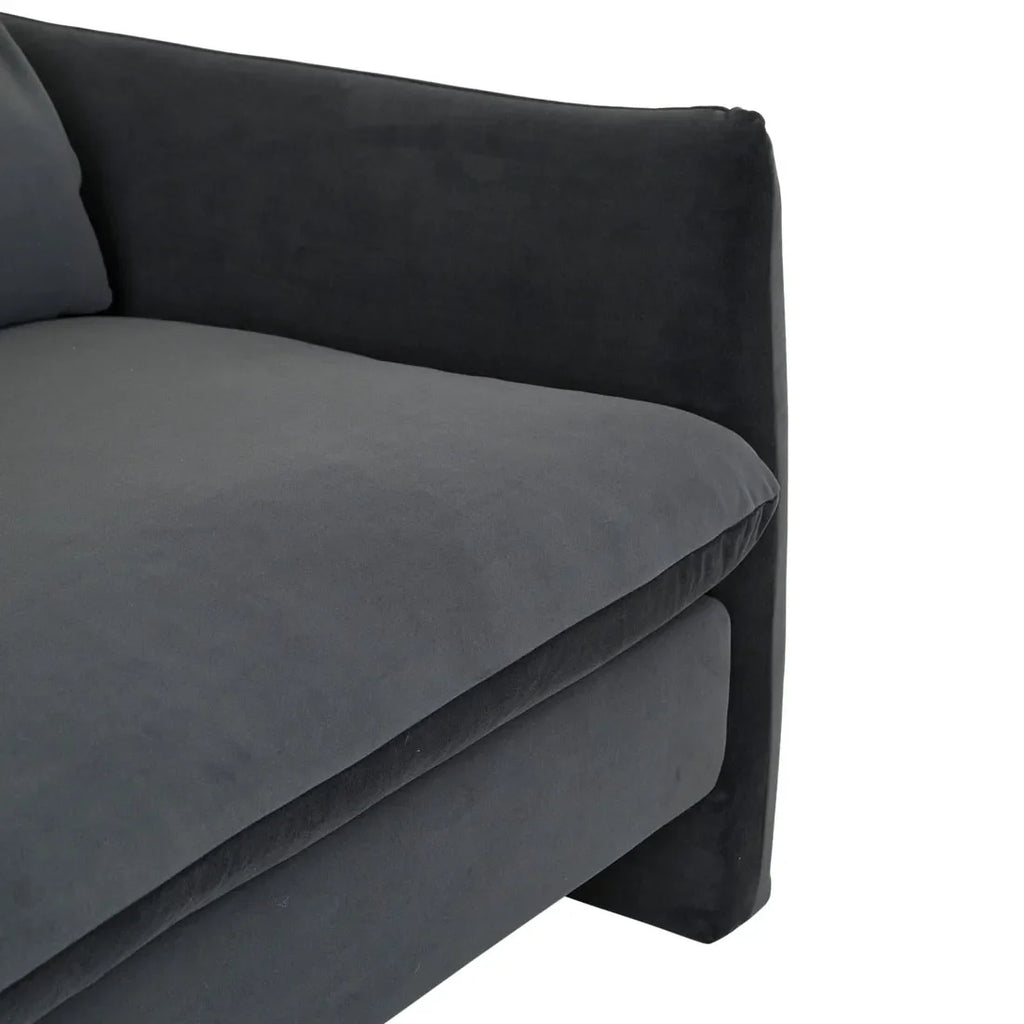 Sidney Peak Three Seater Sofa Nocturne Velvet