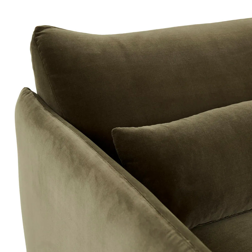 Sidney Peak Four Seater Sofa Caper Velvet