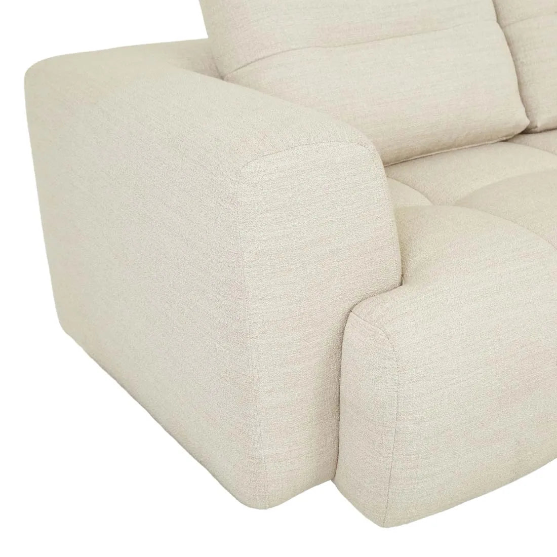 Sidney Tullio Four Seater Sofa Natural Speckle