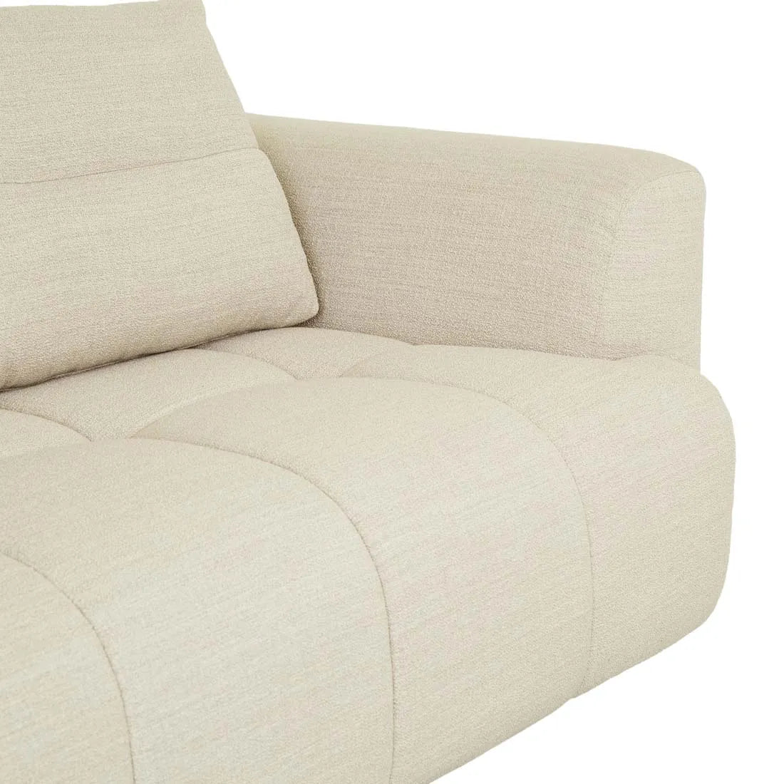 Sidney Tullio Four Seater Sofa Natural Speckle