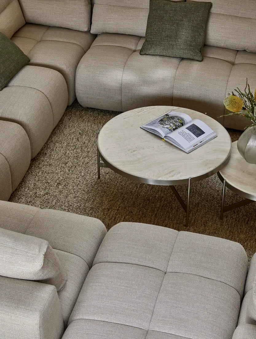 Sidney Tullio Corner Sofa Natural Speckle
