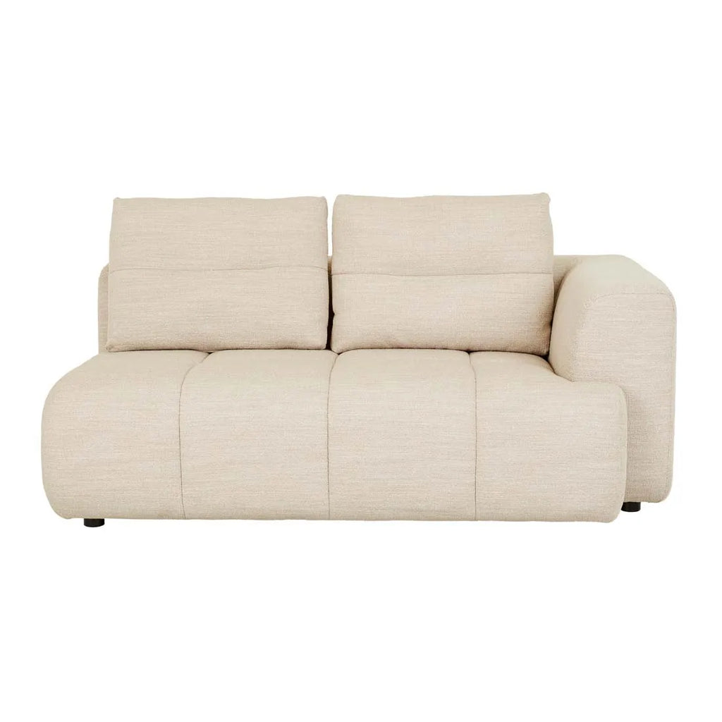 Sidney Tullio Two Seater Right Arm Sofa Natural Speckle