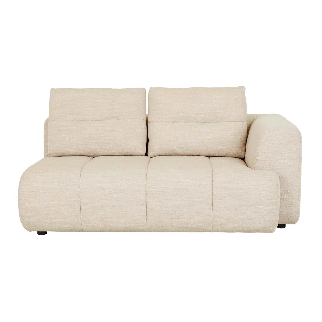 Sidney Tullio Two Seater Right Arm Sofa Natural Speckle