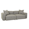 Airlie Slab Three Seater Sofa Brindle Grey