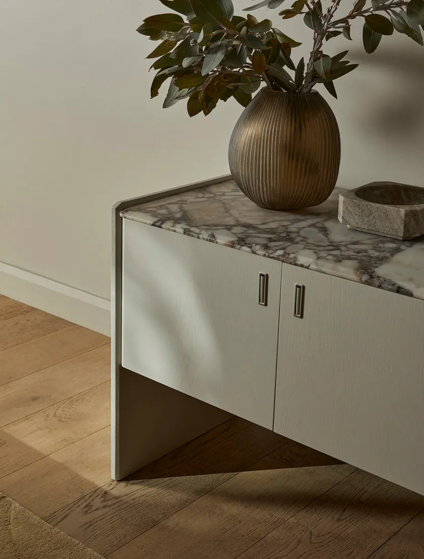 Pearce Marble Buffet Bone