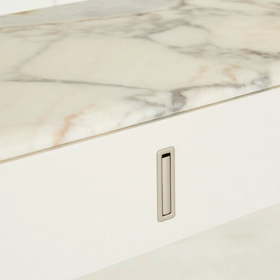 Pearce Marble Console Bone
