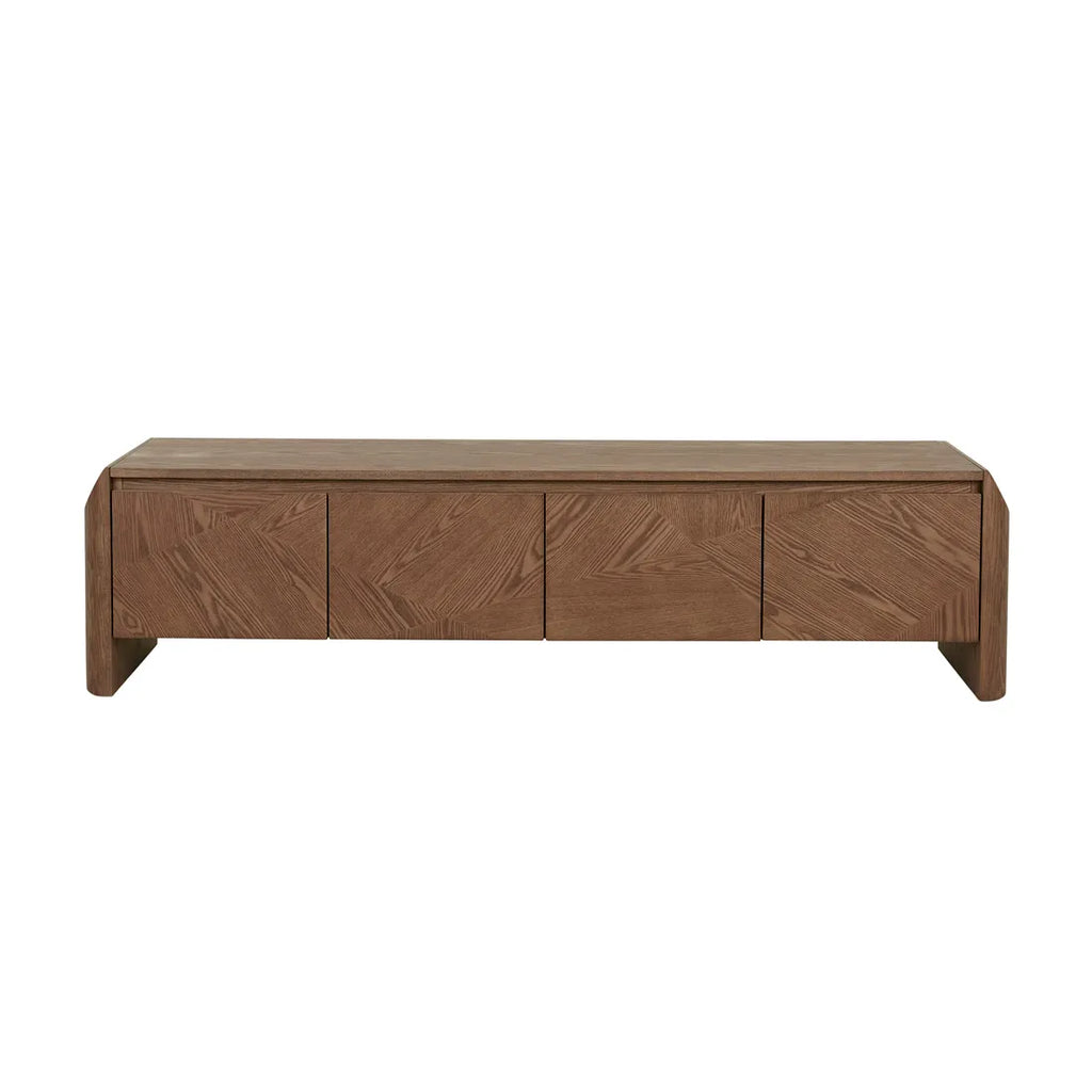 Luna Entertainment Unit Smoked Ash 1800mm