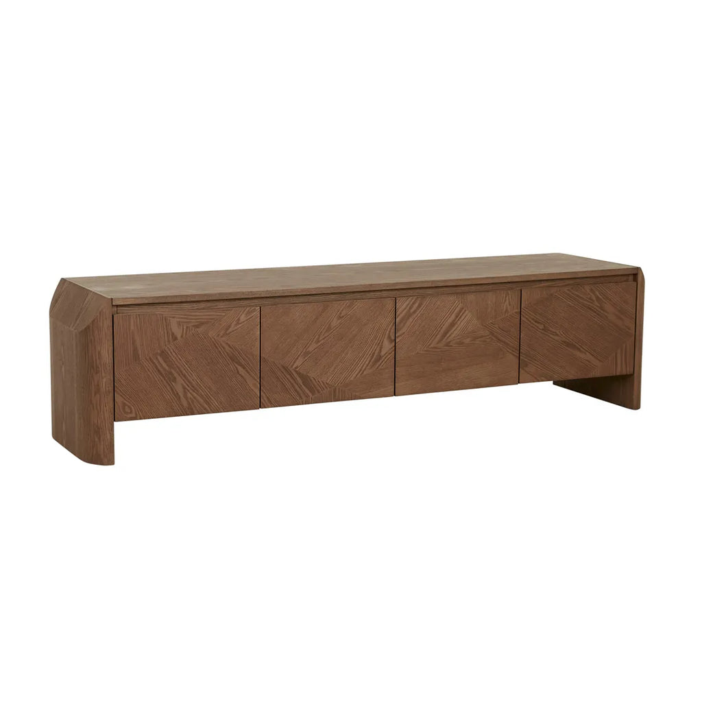 Luna Entertainment Unit Smoked Ash 1800mm