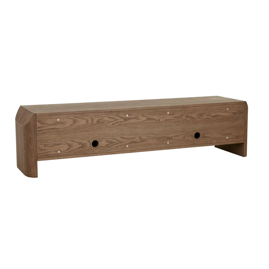 Luna Entertainment Unit Smoked Ash 1800mm