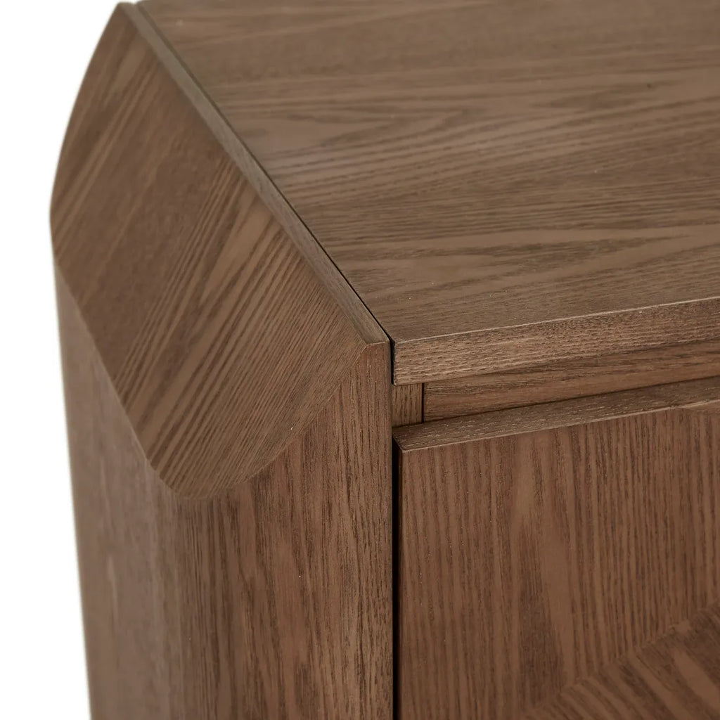 Luna Entertainment Unit Smoked Ash 1800mm
