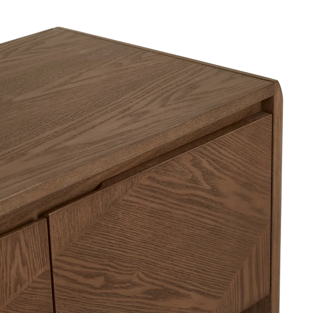 Luna Entertainment Unit Smoked Ash 1800mm