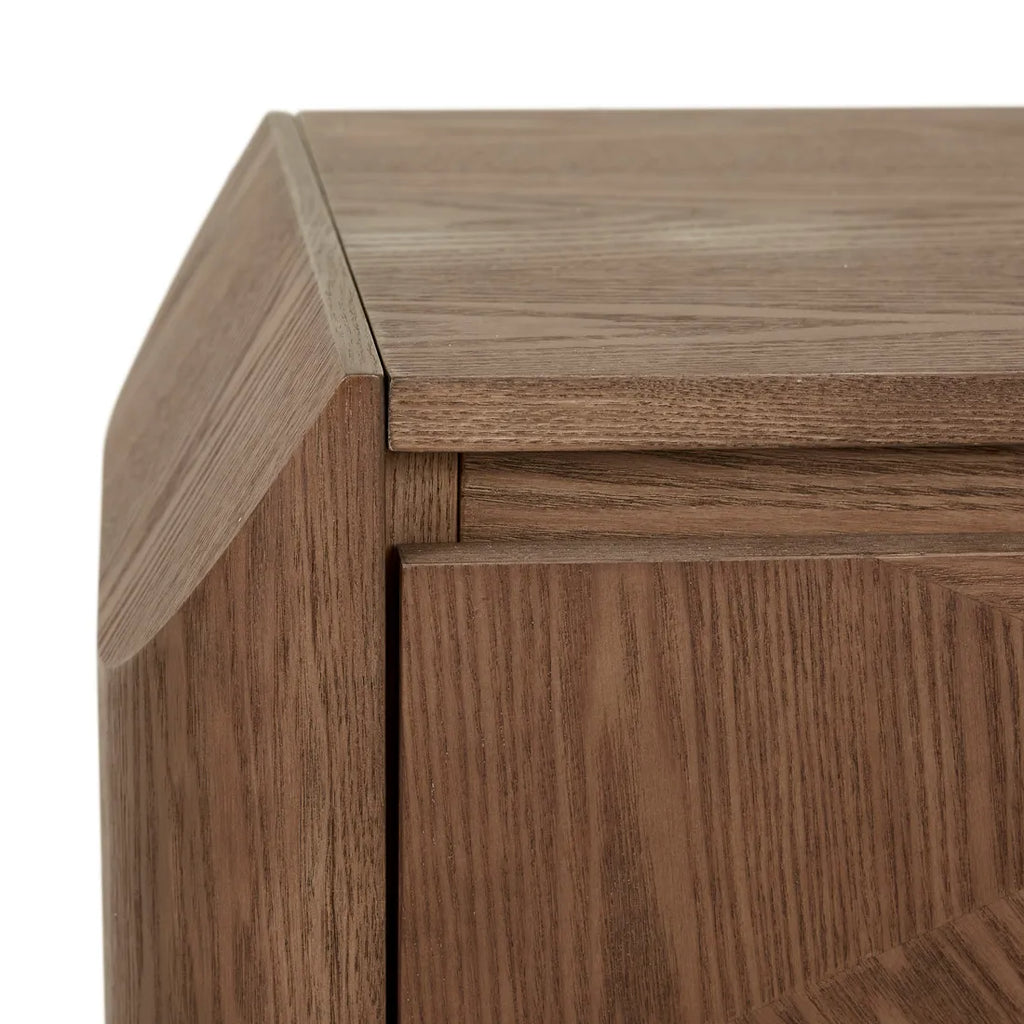 Luna Entertainment Unit Smoked Ash 1800mm