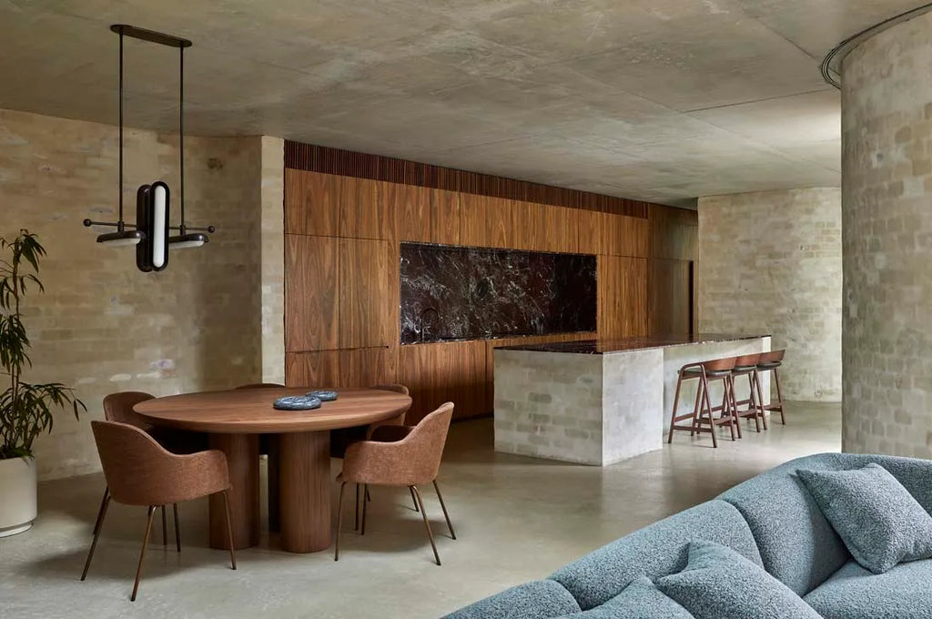 Seb Round Dining Table Walnut