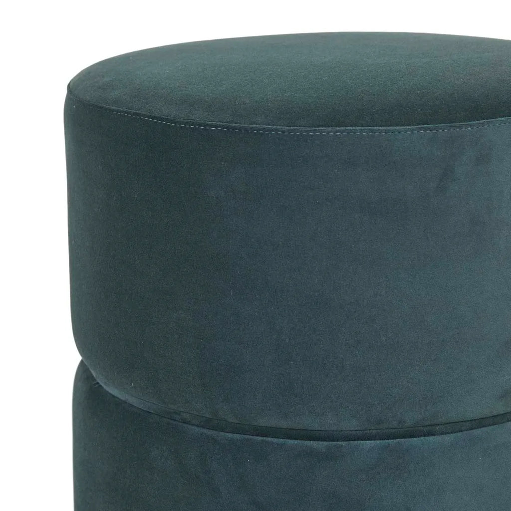 Tito Ottoman Peacock Velvet