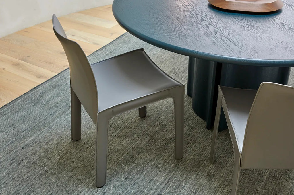 Leon Round Dining Table Six Seater Teal