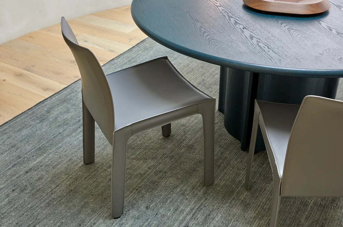 Leon Round Dining Table Six Seater Teal