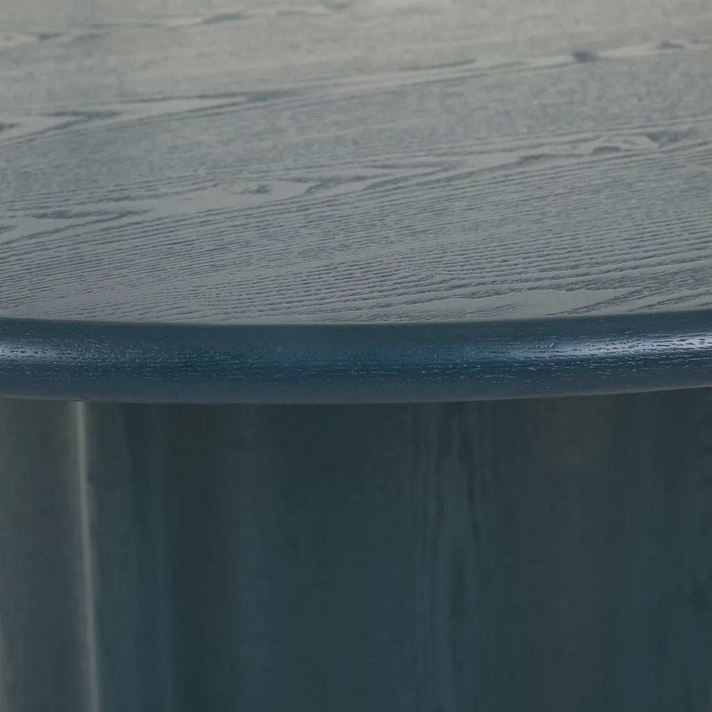 Leon Round Dining Table Six Seater Teal