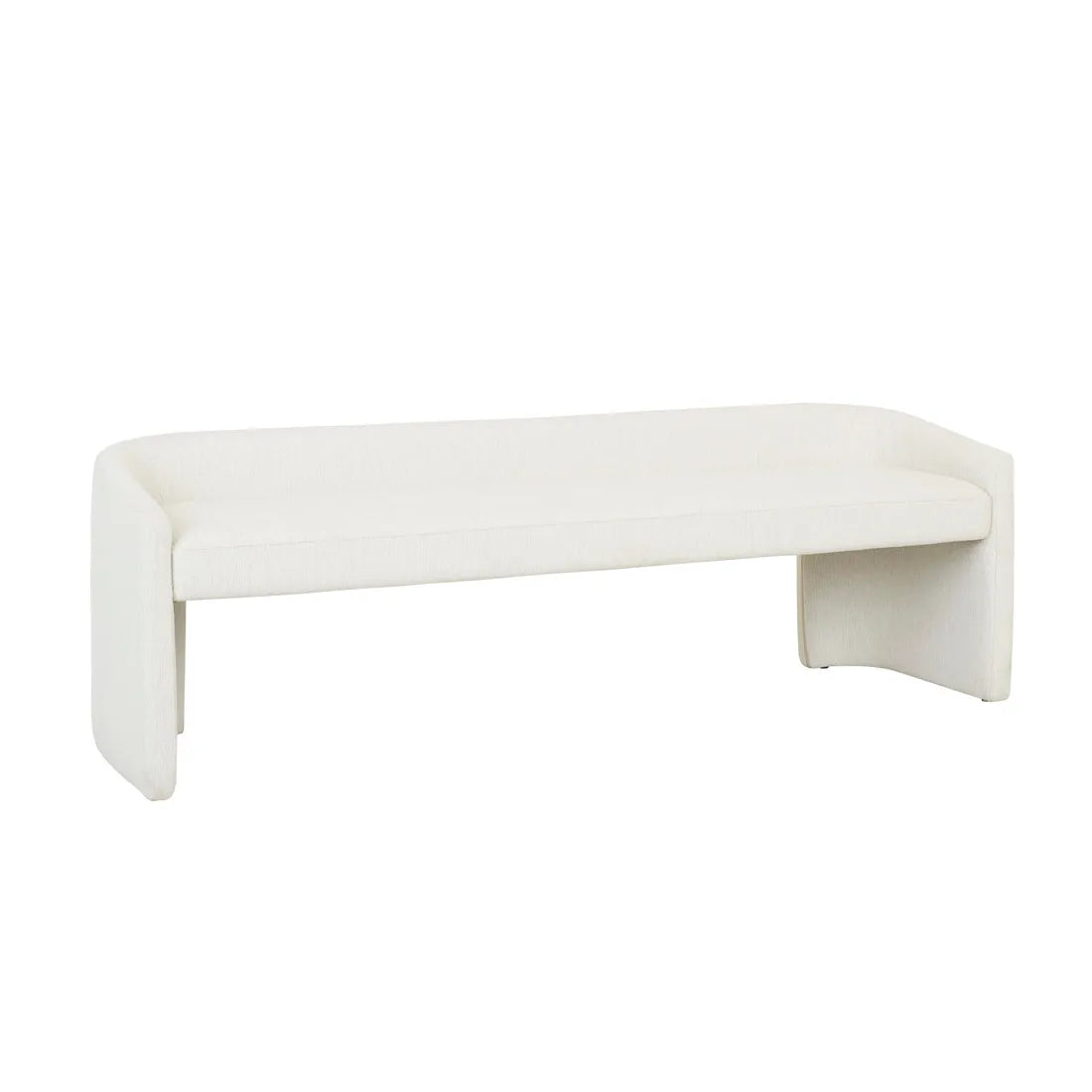 Addison Bench Large Natural White Tweed