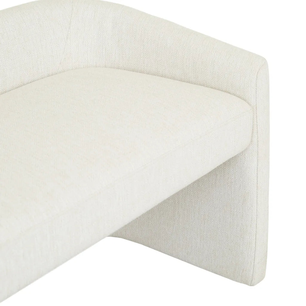 Addison Bench Large Natural White Tweed