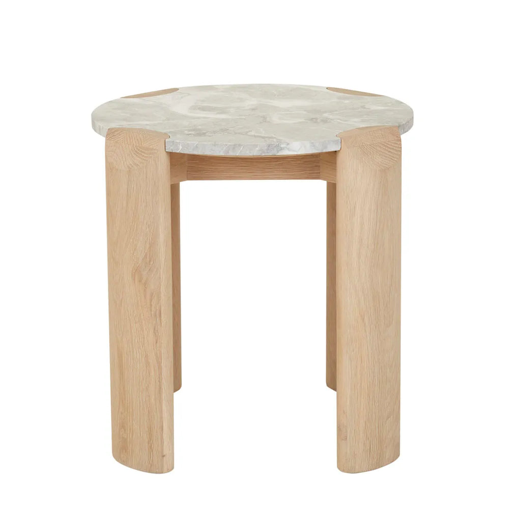 Willa Side Table Grey Marble