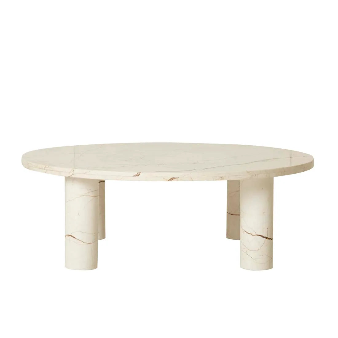 Amara Round Coffee Table Brown Vein