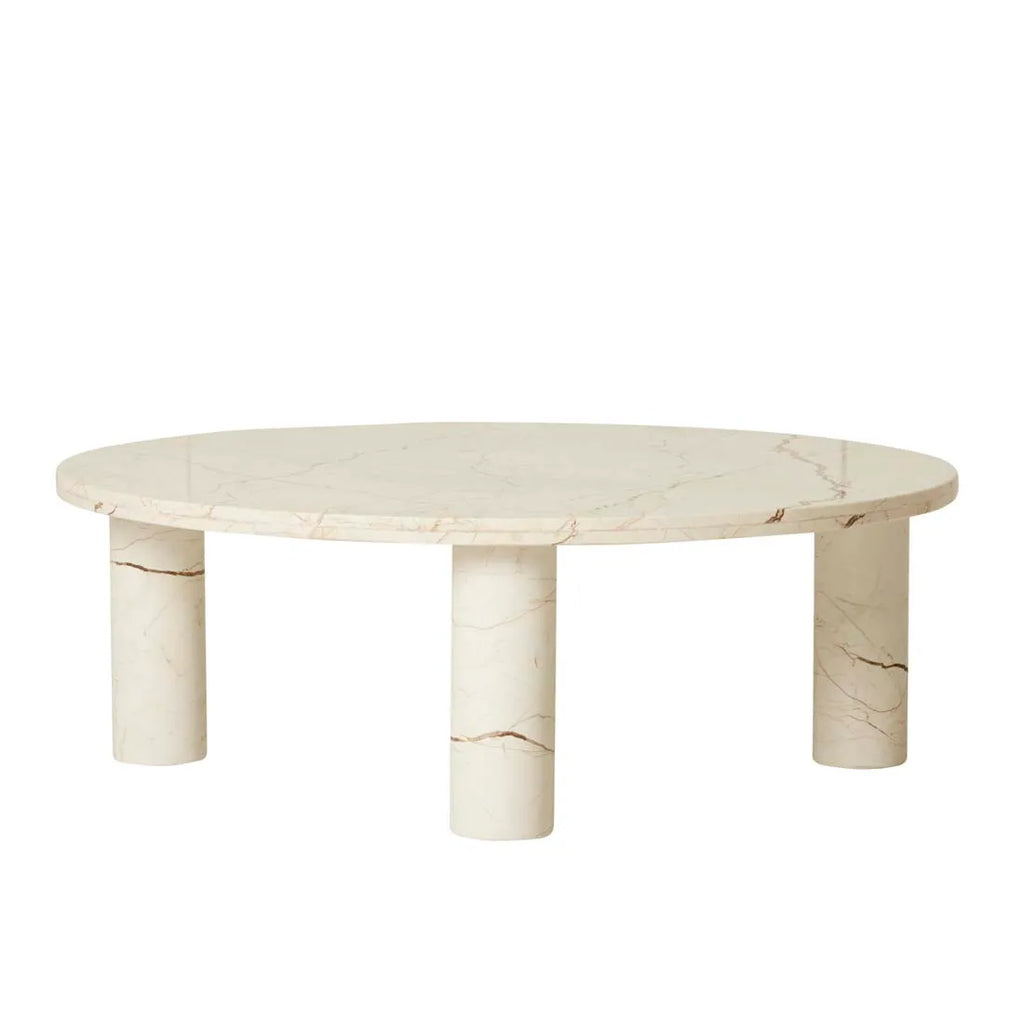 Amara Round Coffee Table Brown Vein
