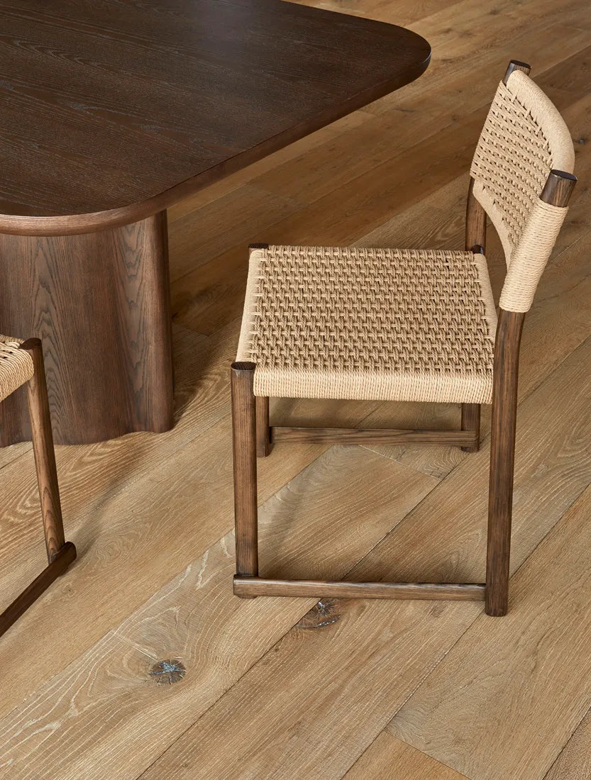 Anton Dining Chair Natural/Chocolate Oak