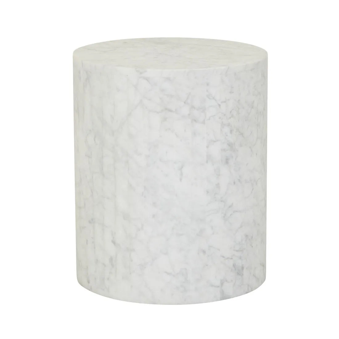 Atlas Pinnacle Side Table White Marble
