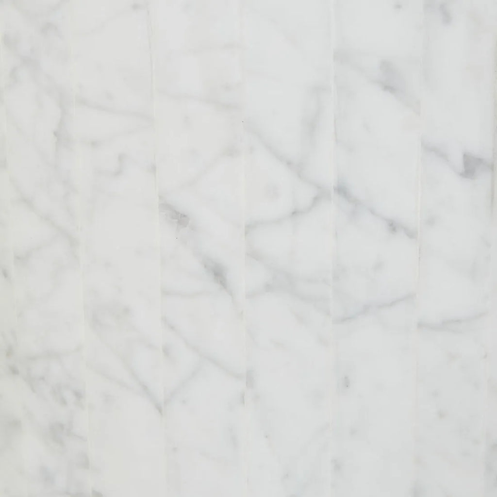 Atlas Pinnacle Side Table White Marble