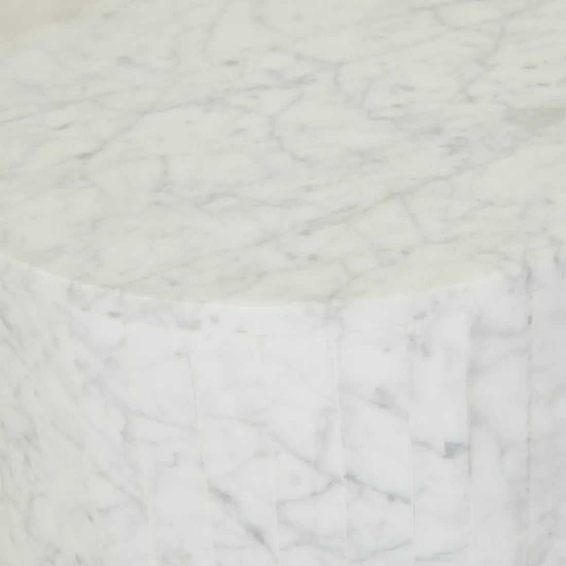 Atlas Pinnacle Side Table White Marble