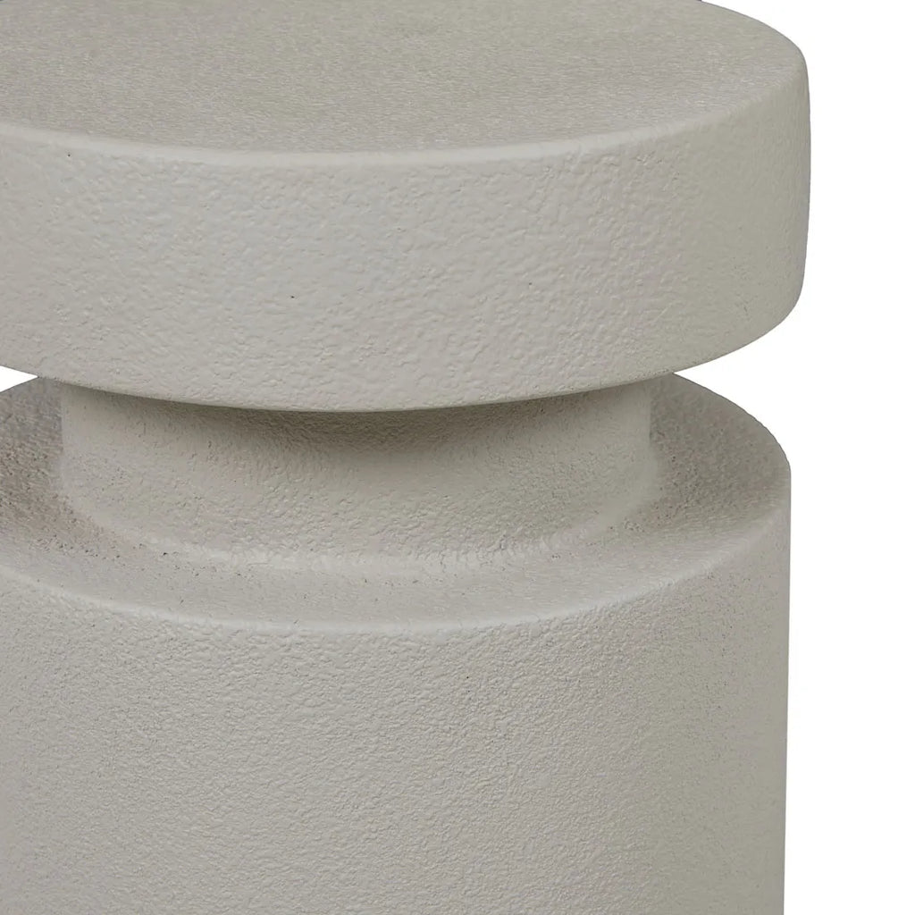 Corsica Button Side Table Cloud