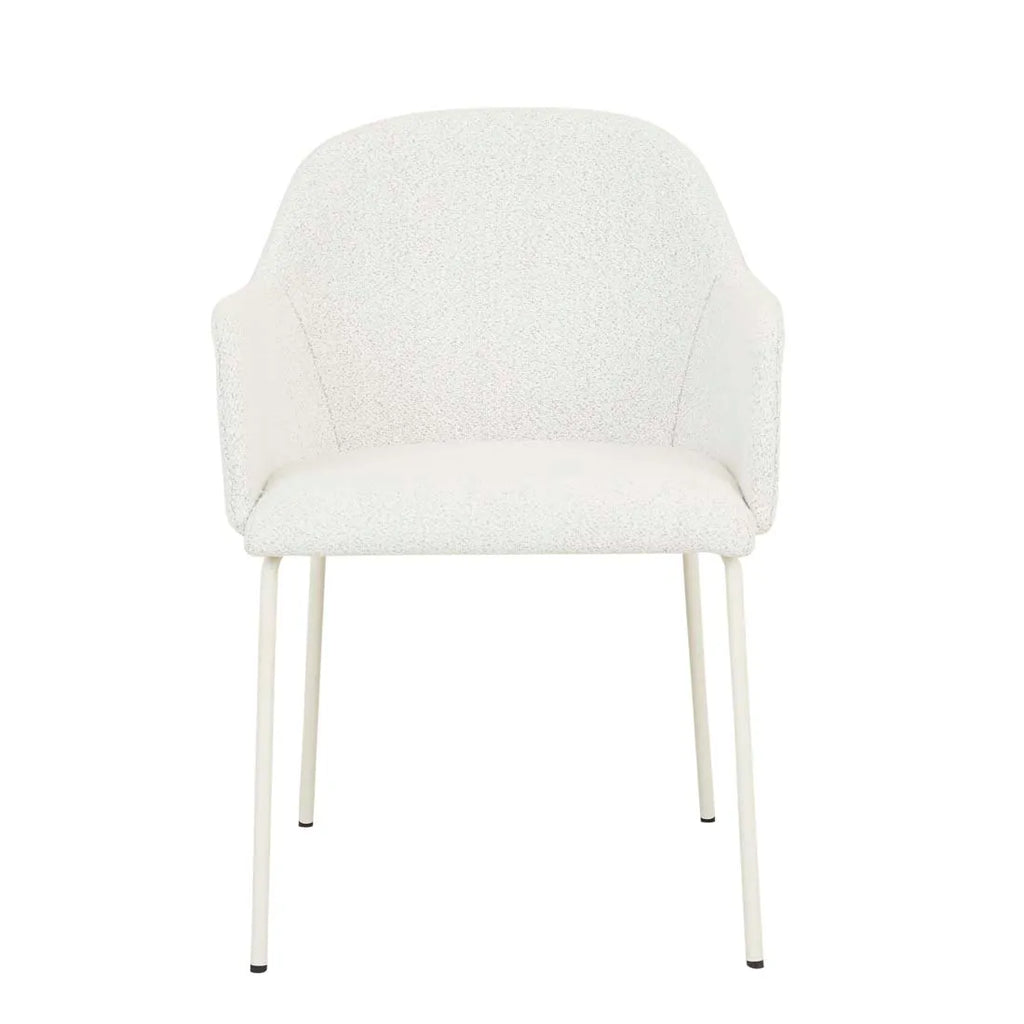 Riley Dining Armchair Birch Boucle